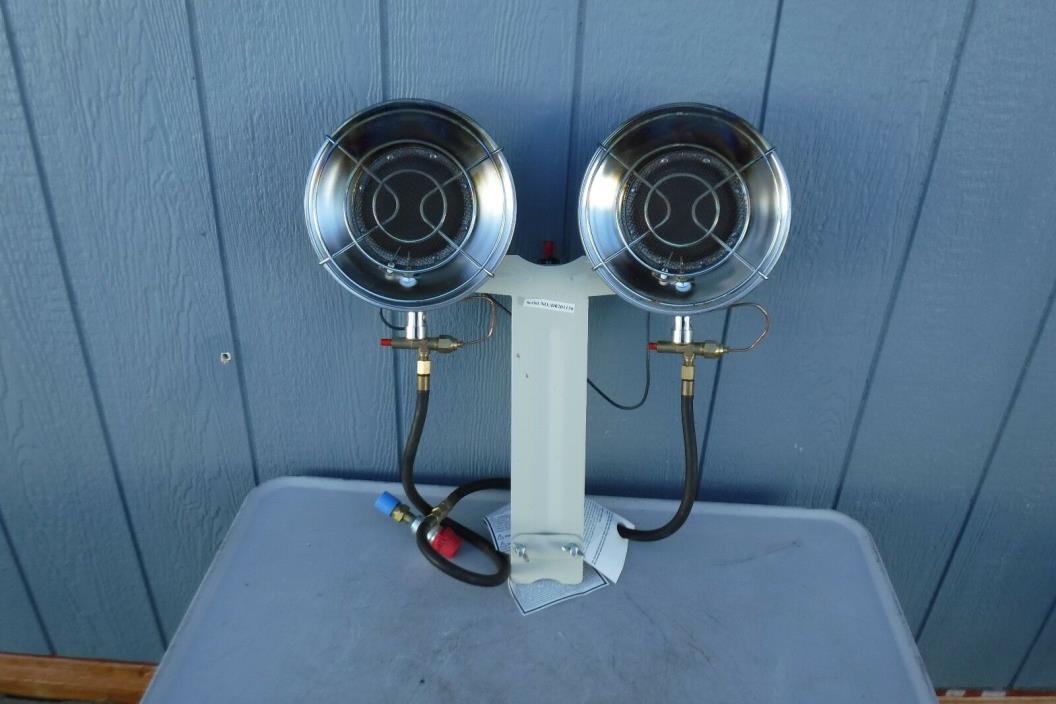 Scheu Double Lamp Infrared Hunting Fishing Propane Heater-New Mr Heater