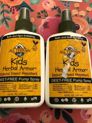All Terrain Herbal Armor Kids Insect Repellent Deet-Free Pump Spray 4oz Exp 2021