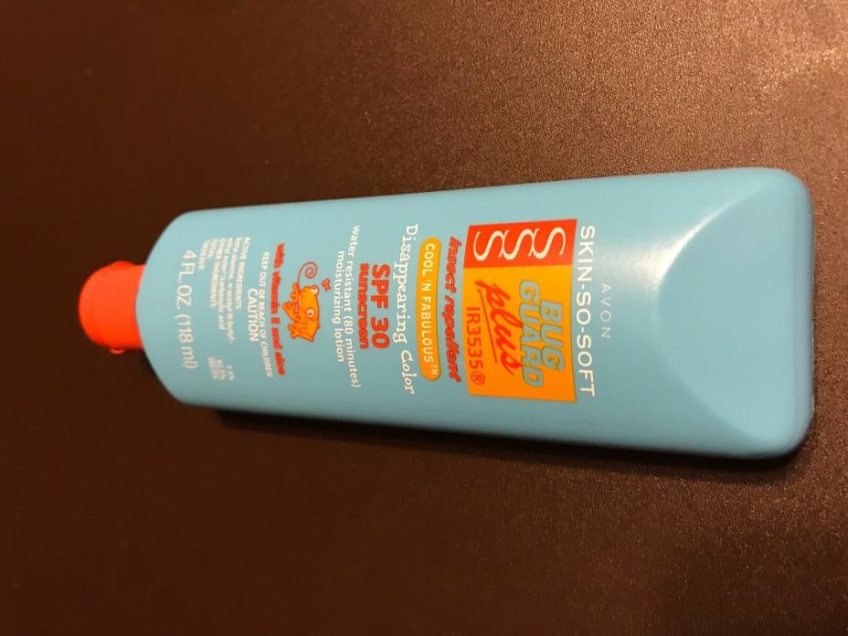 AVON SKIN SO SOFT BUG GUARD PLUS IR3535 INSECT REPELLENT DISAPPEARING COLOR SPF