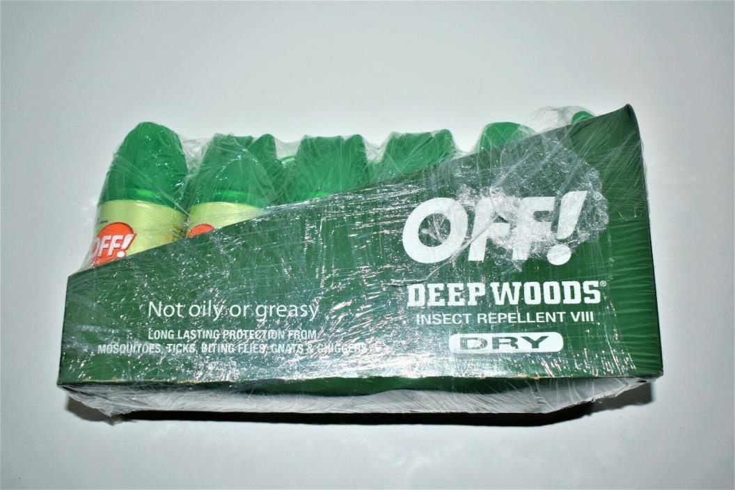 Off Deep Woods Dry Insect Repellent Lot of 12 Travel Size Bug Spray 2.5 OZ.  NEW