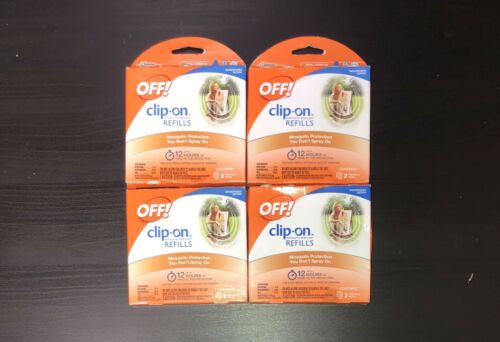 Lot of 4 - Off! Clip-On Mosquito Repellent Refills, 2-Refills Each (8 Total)