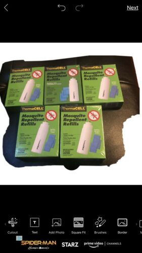 LOT OF 5 BOXES OF ThermaCELL Mosquito Repellent Refills Butane Cartridges & mats