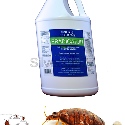 ERADICATOR for Bed Bug and Dust Mite Control/128 Oz Natural, Non-Toxic Soluti...