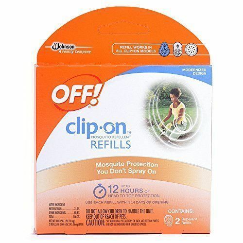 OFF BRAND CLIP ON REFILL 12 HOUR PROTECTION MOSQUITO REPELLENT 2 REFILLS PACK
