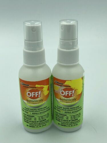 Off! Botanicals Plant Based Insect Repellent Deet Free Spray 2 oz TWO PACK 4 oz