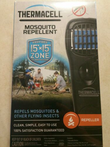 Thermacell Portable Mosquito Repeller provides 15'×15' zone