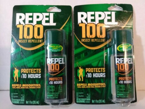 2 Repel 100 1oz Pump Spray Mosquito Tick Bugs Chiggers  Insect Repellent DEET