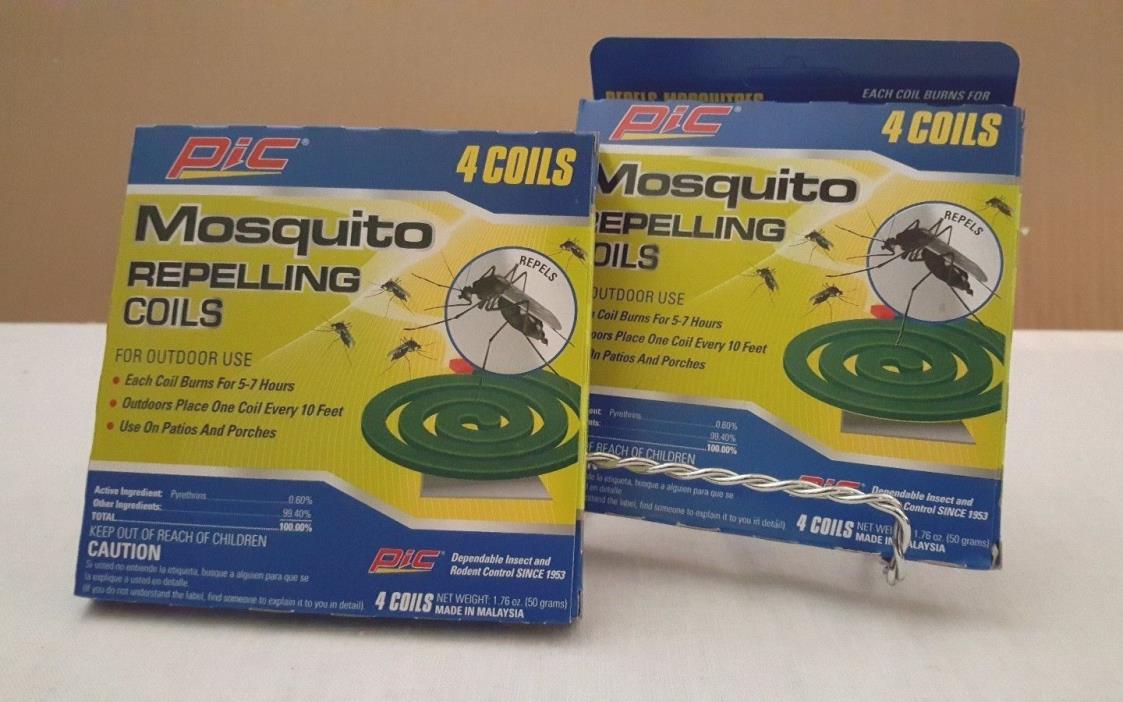 Pic Mosquito Repellent Coils (4 Pack x 2)