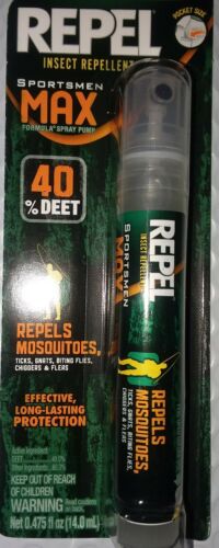 Repel Sportsman Max  40% DEET Pocket Size Insect Repellent Spray Pump