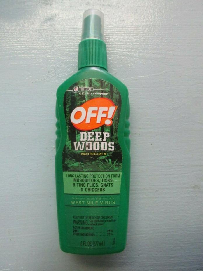 NEW Off! Deep Woods Insect Repellent VII Long Lasting Protection 6 Fl Oz