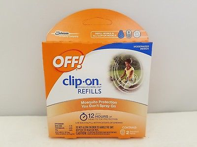 OFF! Clip-On Mosquito Repellent Refill 2 Count | Works in All Clip Ons | 883684