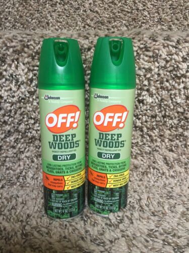 OFF! Deep Woods Dry - Insect Repellent - 2 4-ounce Spray Cans