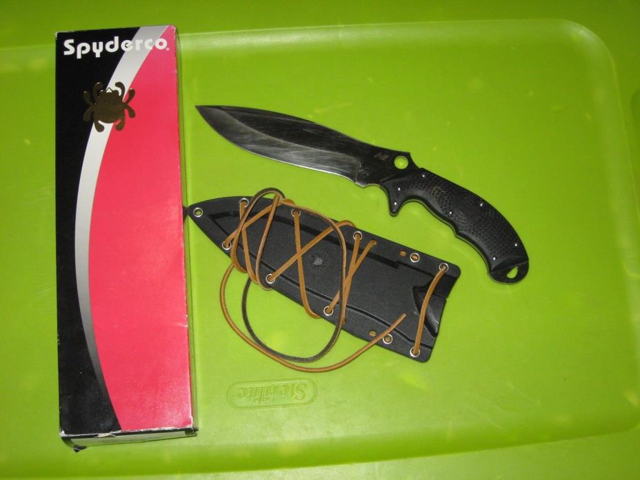 Spyderco Rock Salt FB20PBK Black Schempp Knife - H1 Steel - DISCONTINUED & RARE