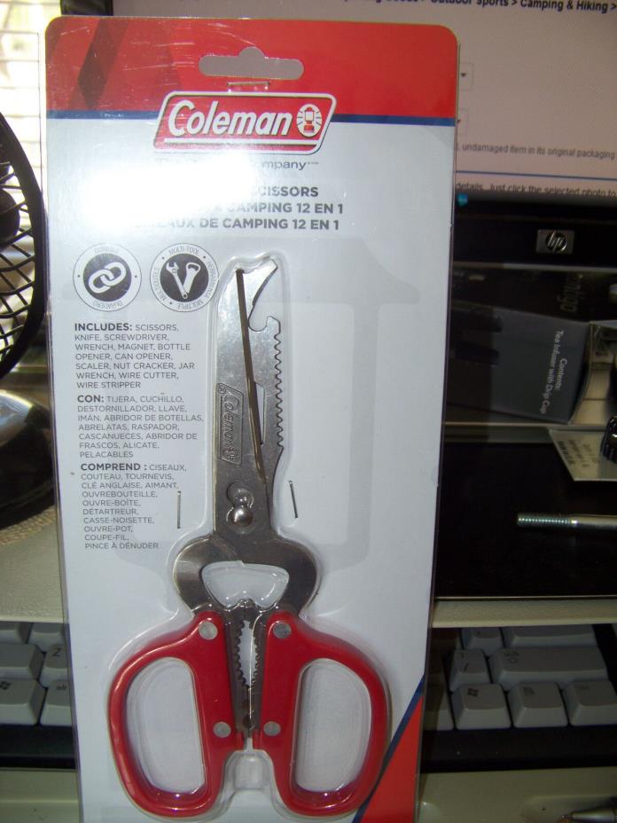 Coleman 12-In-1 Camp Scissors Durable multi-tool