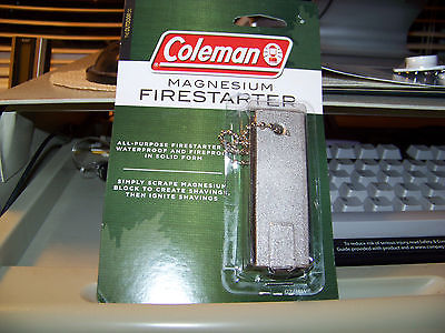 NEW Coleman Survival Magnesium Fire Starter Waterproof for Camping and Hiking