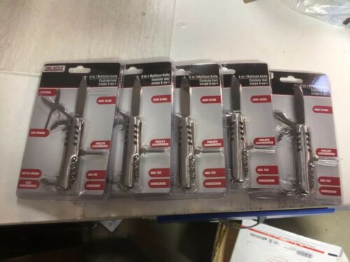 Lot Of 5 New 8 In 1 Multiuse Knife Tool