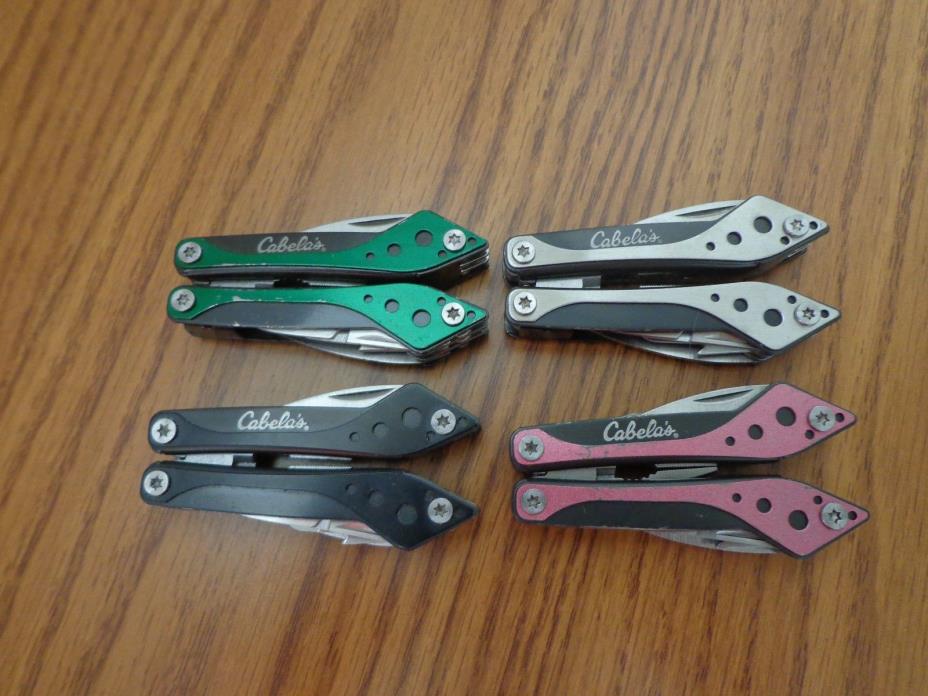 LOT OF 4 CABELA'S COMPACT MULTI TOOLS - UNUSED CONDITION