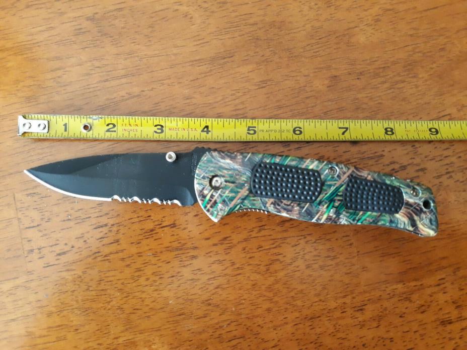 POCKET KNIFE 3 1/2'' BLADE CAMO DELTA RANGER 3 FROST CUTLERY  FOLDING KNIFE