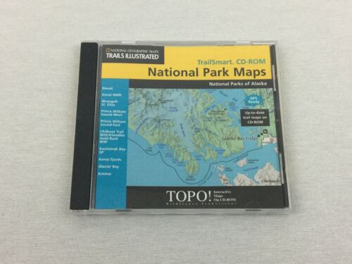 National Geographic TOPO! National Parks Of Alaska TrailSmart CD-ROM For Windows