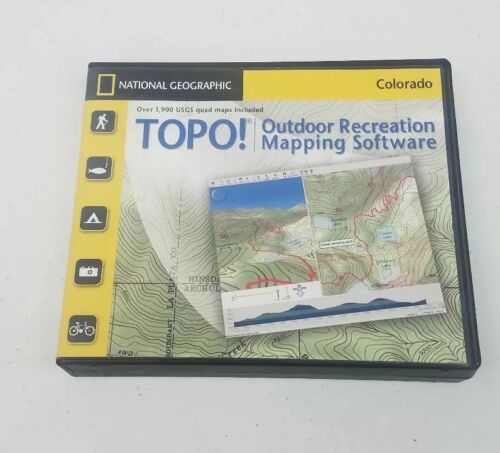 National Geographic Topo Topographic Maps Colorado Ver. 4.2 Windows Used