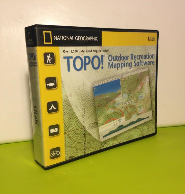 TOPO! National Geographic Topographic Maps Utah (CD) Ver. 4.2 - Used