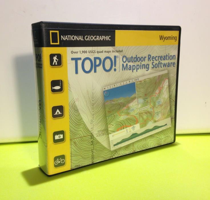 TOPO! National Geographic Topographic Maps Wyoming (CD) Ver. 4.2 - Used