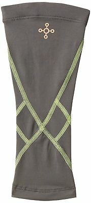 Tommie Copper Performance Calf 2.0 Sleeves, Slate Gray/TC Sulphur Stich, Medium