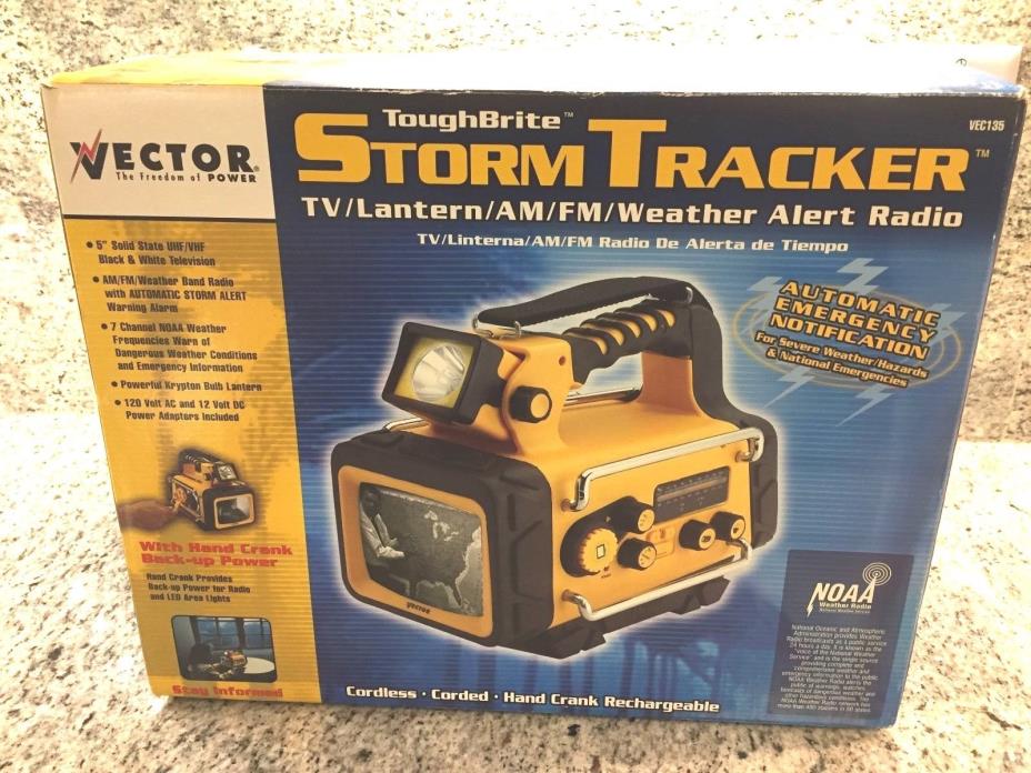 Vector Storm tracker  TV Weather Alert Lantern AM/FM Radio Part No. VEC135