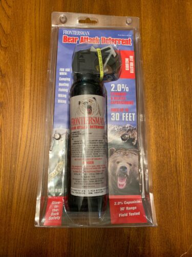 Frontiersman 30ft Bear Attack Deterrent Spray 7.9 OZ. W/ Belt Holster - FBAD-04