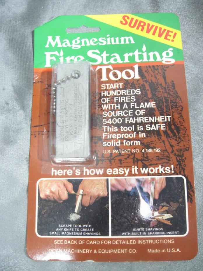 Doan Machinery & Equipment Co. Magnesium Fire Starting Tool Camping Survival