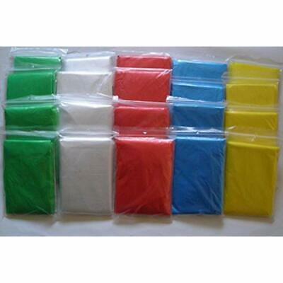 Poncho One Size Fit Most With Hood 10 Per Pack Choose Multi Color Single (4 Red,
