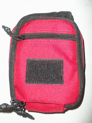 NEW - Tactical Survival Medial EMS EMT Insertion MOLLE Pouch EMERGENCY RED 7x5x2