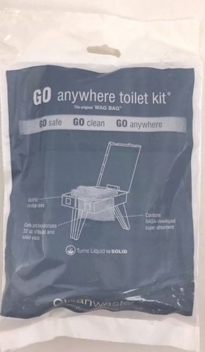 100 Cleanwaste Wag Bag Go Anywhere Portable Toilet Kit Replacement Refill Bags!!