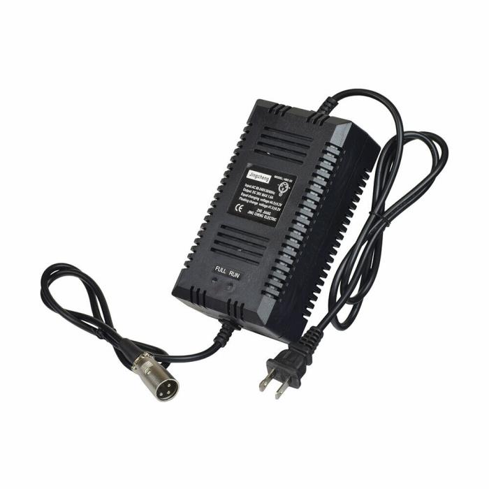 24V, 3-Prong Battery Charger for most electric scooters and vehicles including R