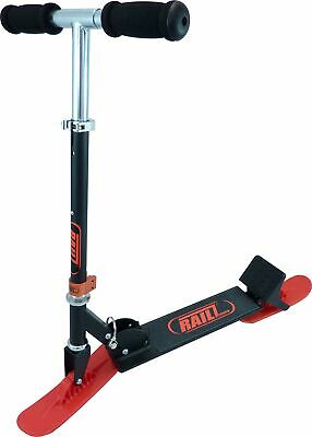 Railz Youth Recreational Snow Kick Scooter - Black & Red Best Youth Compact K...