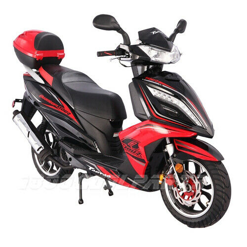 150cc Moped Scooter with CVT Fully Automatic Transmission, Electric/Kick Start!