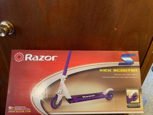 Razor S Purple Kick Steel Non Folding Single Piece Wheels Purple Scooter New