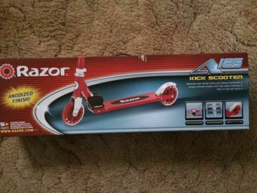 Razor A125 Anodized Folding Scooter Red , has Fender Brake Shipped without Box