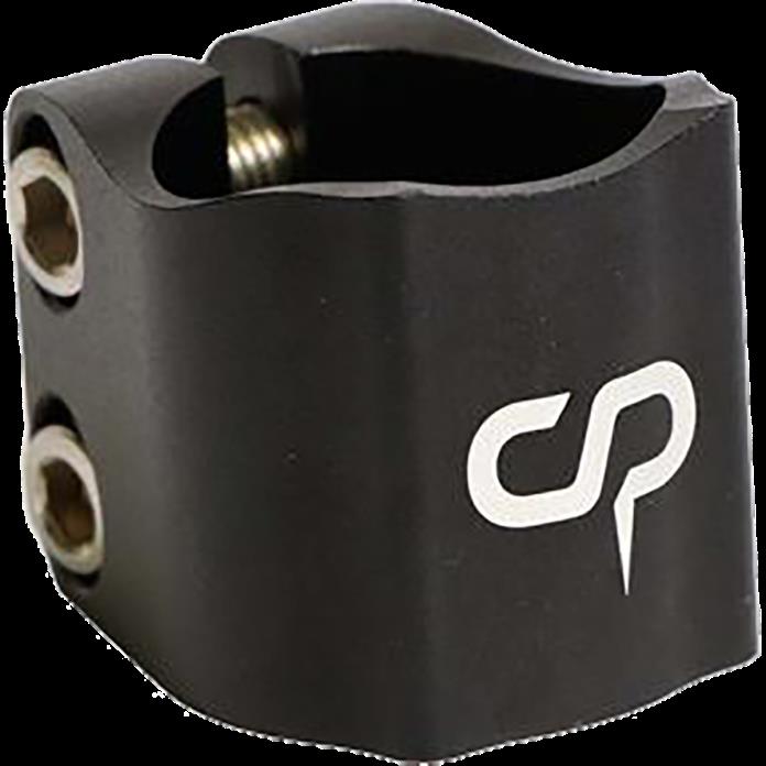 Crisp Double Bolt Scooter Clamp Black with Shim