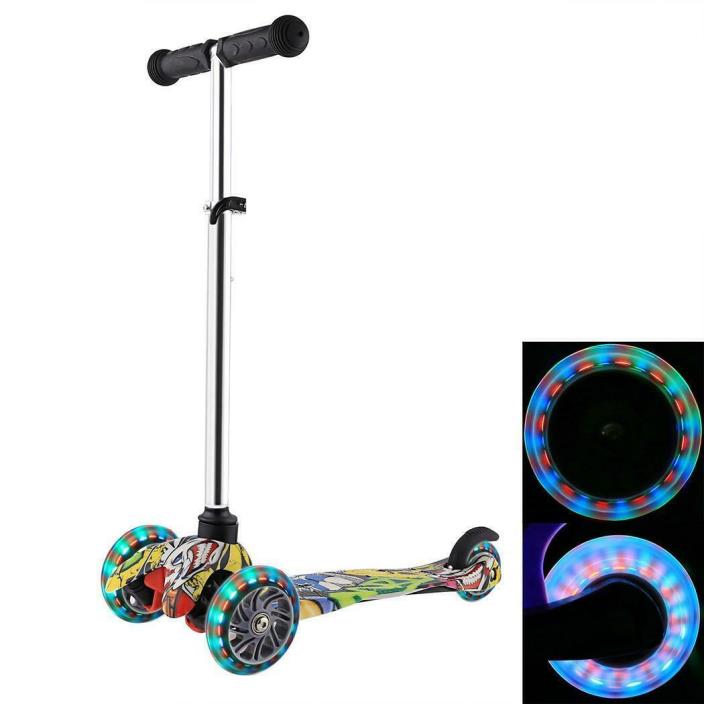 Aluminum Unisex Kick Scooter Push Skate Adjustable Height Best Gifts T-Style HOT