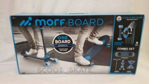 Morf Board Scooter & Skateboard Combo Blue Morf Board Scoot & Skate