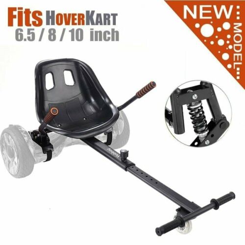 Black Adjustable Hover Go Kart Cart Fits 6.5”/8”/10” for Hoverboard Accessory EK