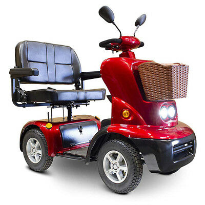 eWheels EW-88 Electric Four Wheel Dual Seat Mobility Scooter - Red, New