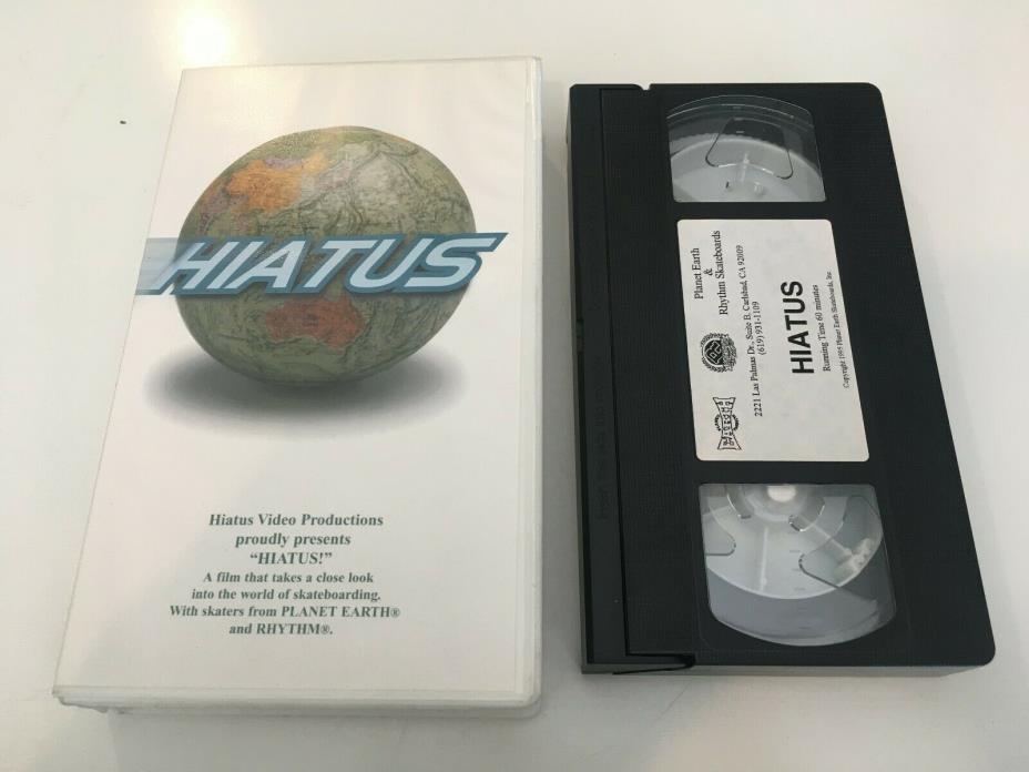 Vintage Planet Earth Hiatus 1995 Rhythm skateboarding VHS RARE - PERSONAL COLLEC