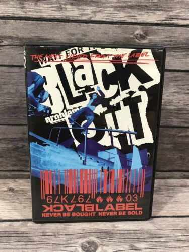 Black Label Black Out DVD Skateboarding Video Jason Adams Chet Childress OOP