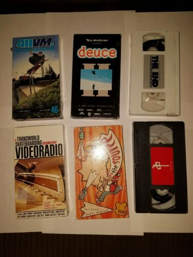 Vintage VHS Skateboarding Snowboarding Videos Lot Of (6) 411VM Transworld Red...