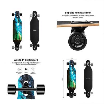 40 Inch Longboards Drop-Through Skateboard Complete For Carving Downhill Riding