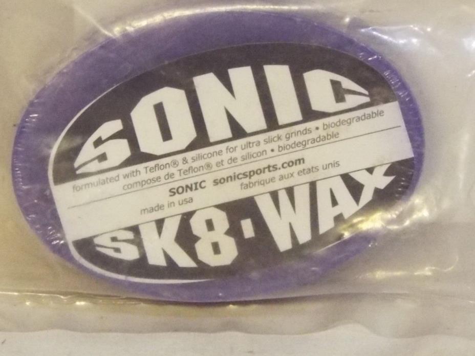 Sonic Sk8 Wax -Aggressive Skate Wax,  Purple-  HTF