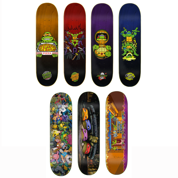 Santa Cruz Skateboards x Teenage Mutant Ninja Turtles TMNT Full Set of 7 Decks