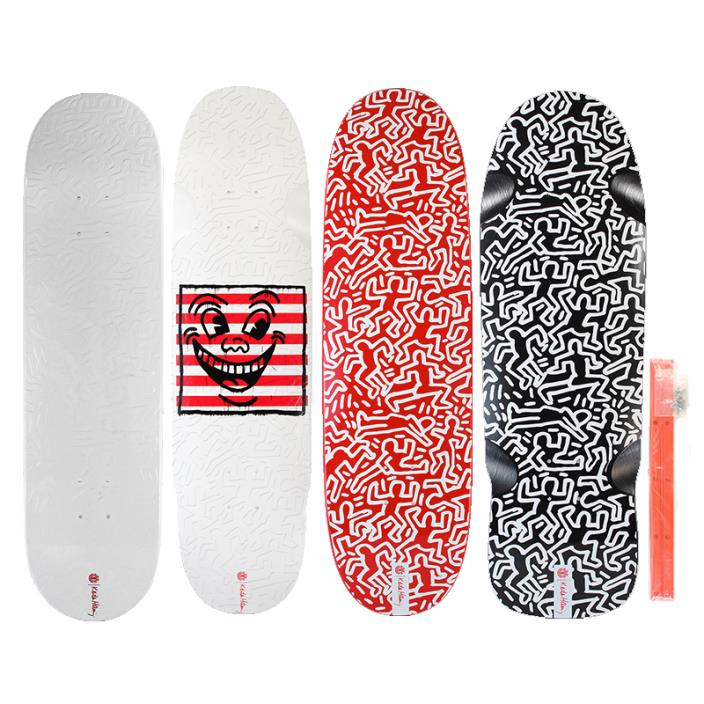 KEITH HARING Art Series Limited Edition Full Set of 4 Element Skateboard Decks